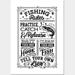 Fishing Rules Posters and Art